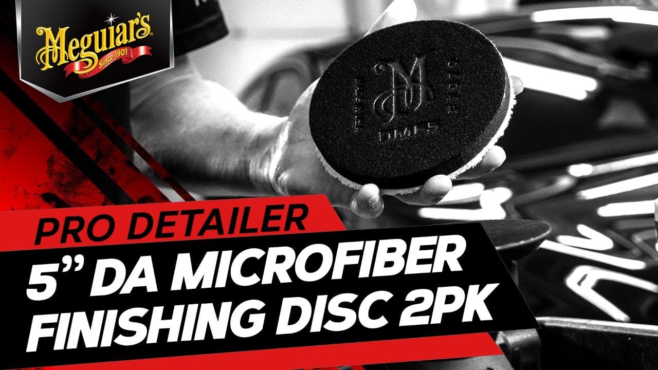 Microfiber Pad to Polish & Wax – Meguiar's 5" DA Microfiber Finishing Disc –DMF5, Pack of 2