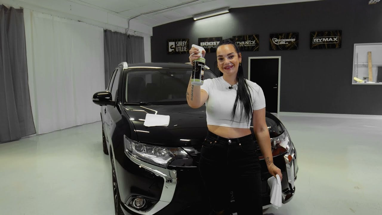 Malene viser frem Maxxol Quick Gloss