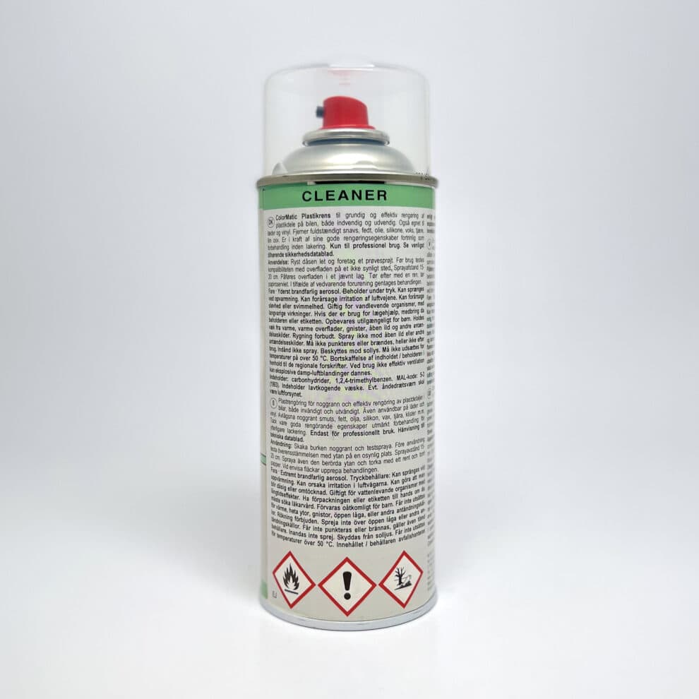 ColorMatic plastikrens antistatic informasjon