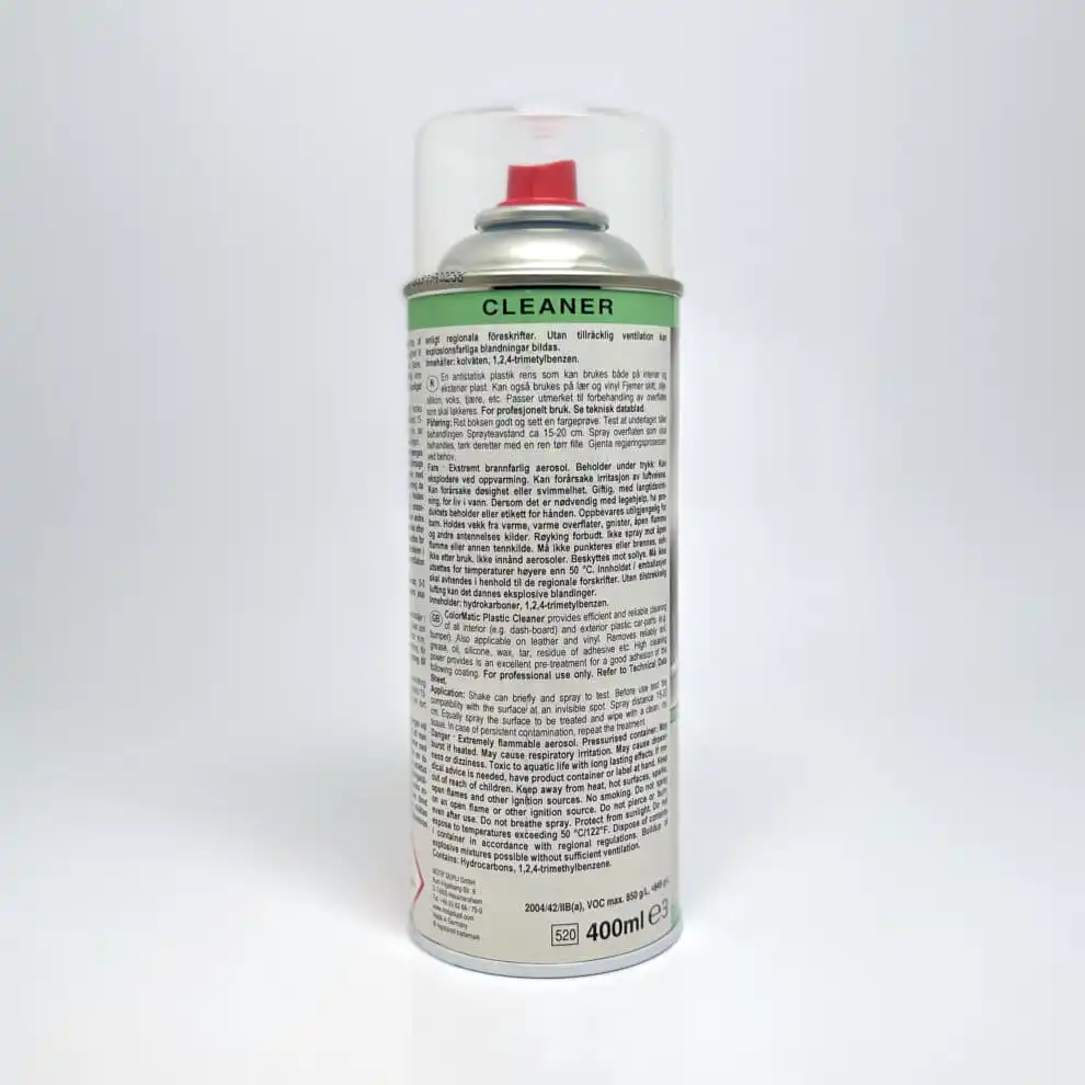 ColorMatic plastikrens antistatic informasjon