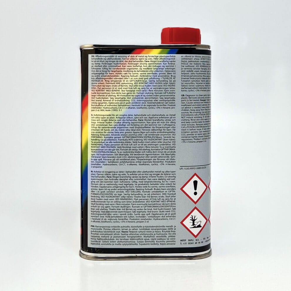 Motip degreaser 500ml informasjon