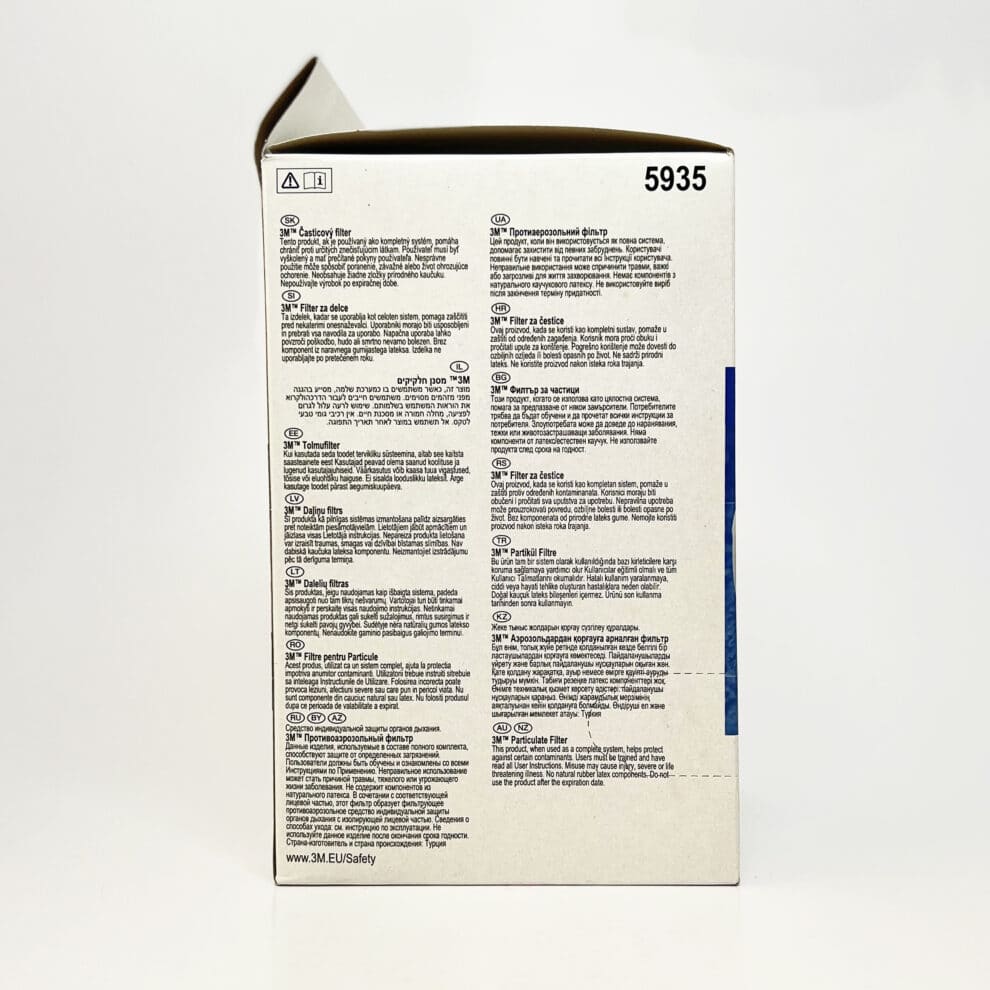3M 5935 partikkelfilter informasjon