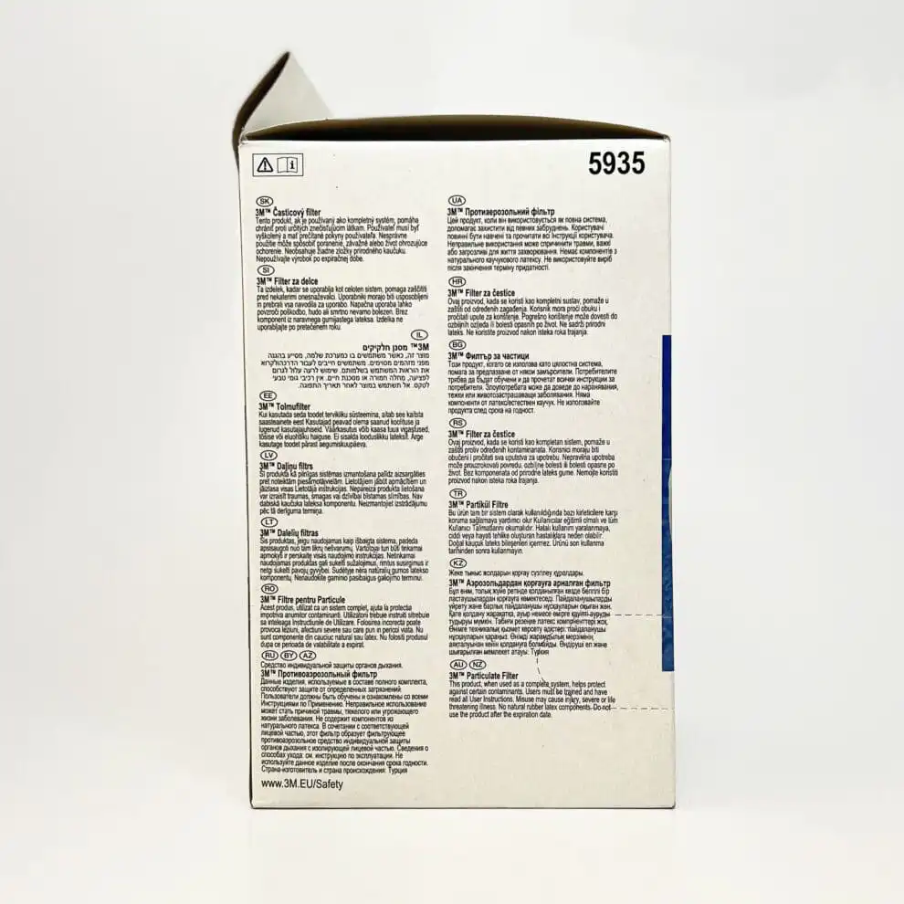 3M 5935 partikkelfilter informasjon