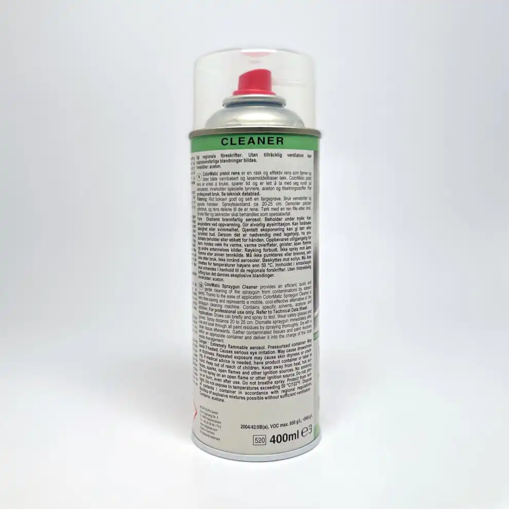 ColorMatic Sprøytepistol rens informasjon