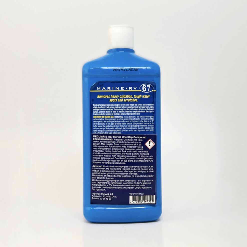 Meguiars 67 one step compound informasjon