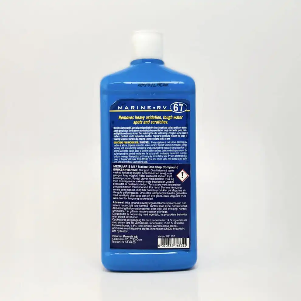 Meguiars 67 one step compound informasjon