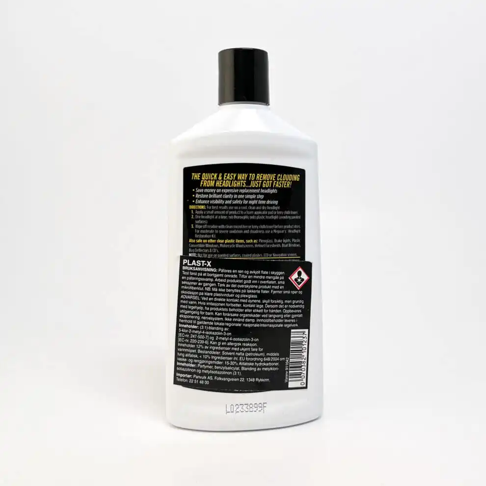 Meguiars PlastX informasjon