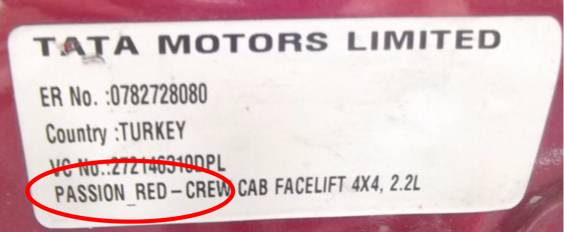 Tata lakk kode tata