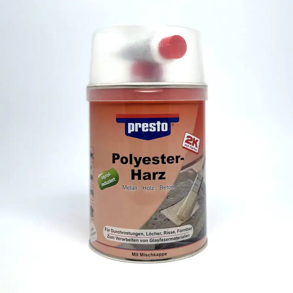 Presto polyester harz 1000g Presto Polyester Rep.boks 1kg
