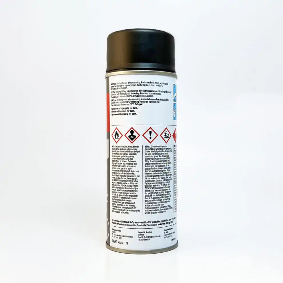 Bengalack grunning spray informasjon