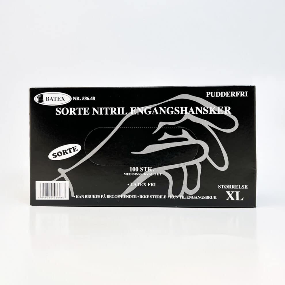 Engangshansker sorte XL