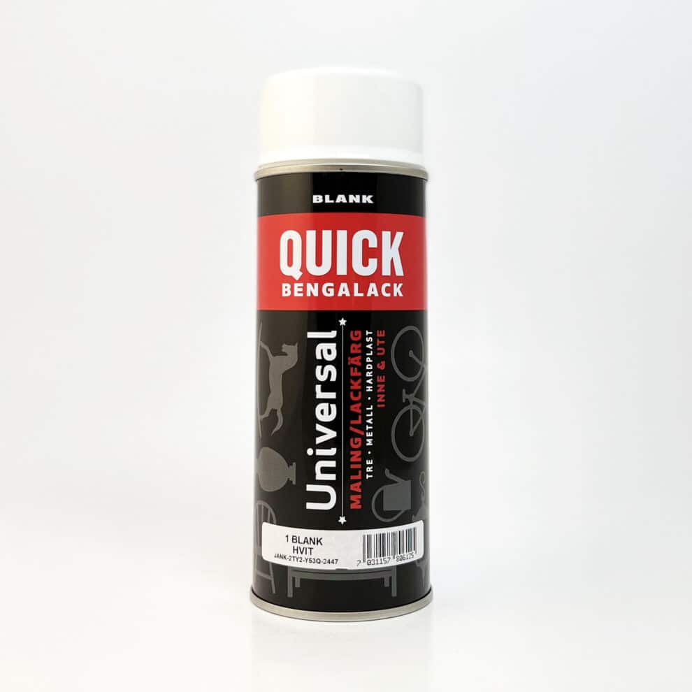 Quick bengalack spray Hvit 1 blank