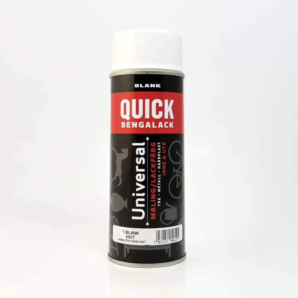 Quick bengalack spray Hvit 1 blank