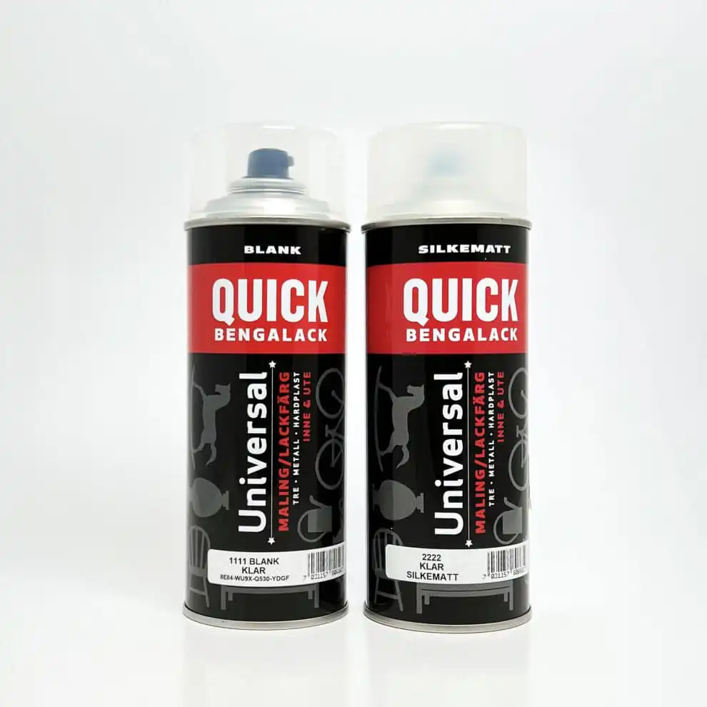 Klarlakk blank silkematt Klarlakk blank silkematt