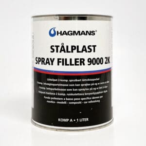 Hagmans Stålplast spray filler 9000 K2