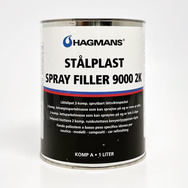 Hagmans Stålplast spray filler 9000 K2