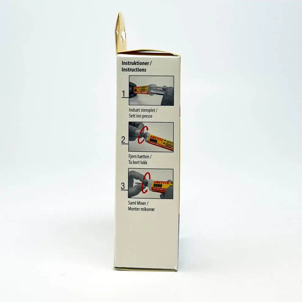 Loctite 3090 2K hurtiglim tekst