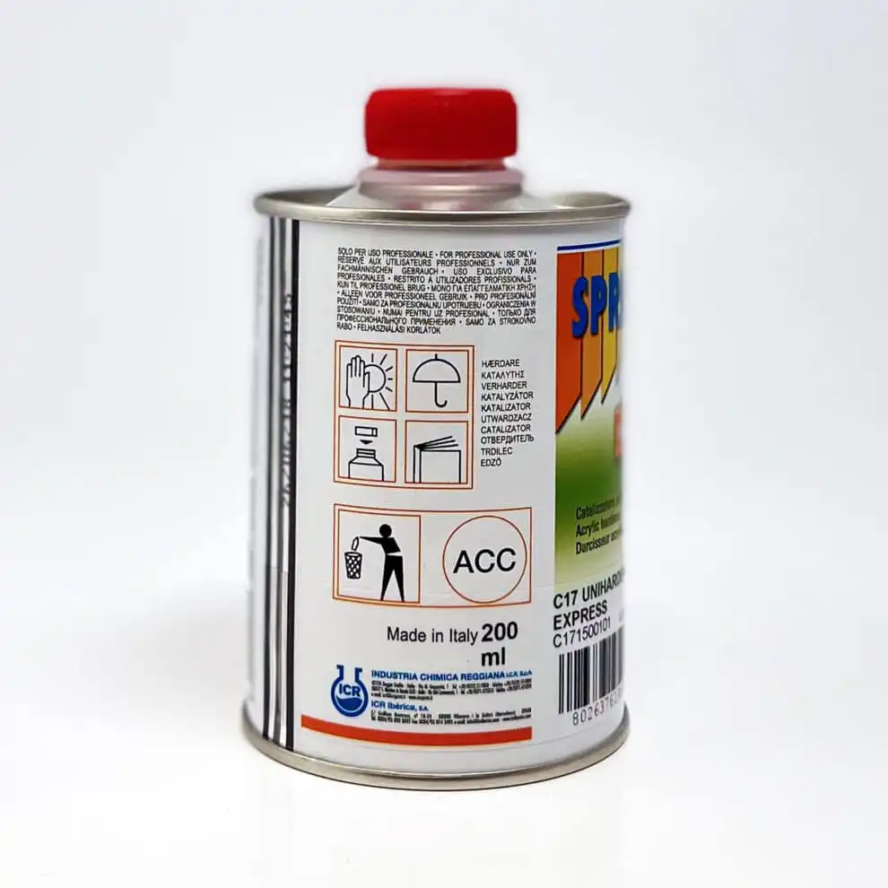 Sprint Hardener C17 200ml tekst