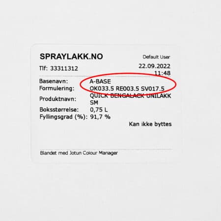 Farrow&Ball farger spraymaling