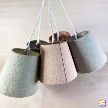 Spraymale lampeskjermer