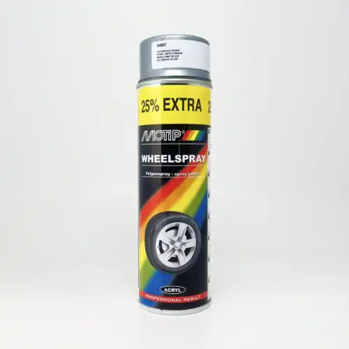 Motip Wheelspray 500ml sølv