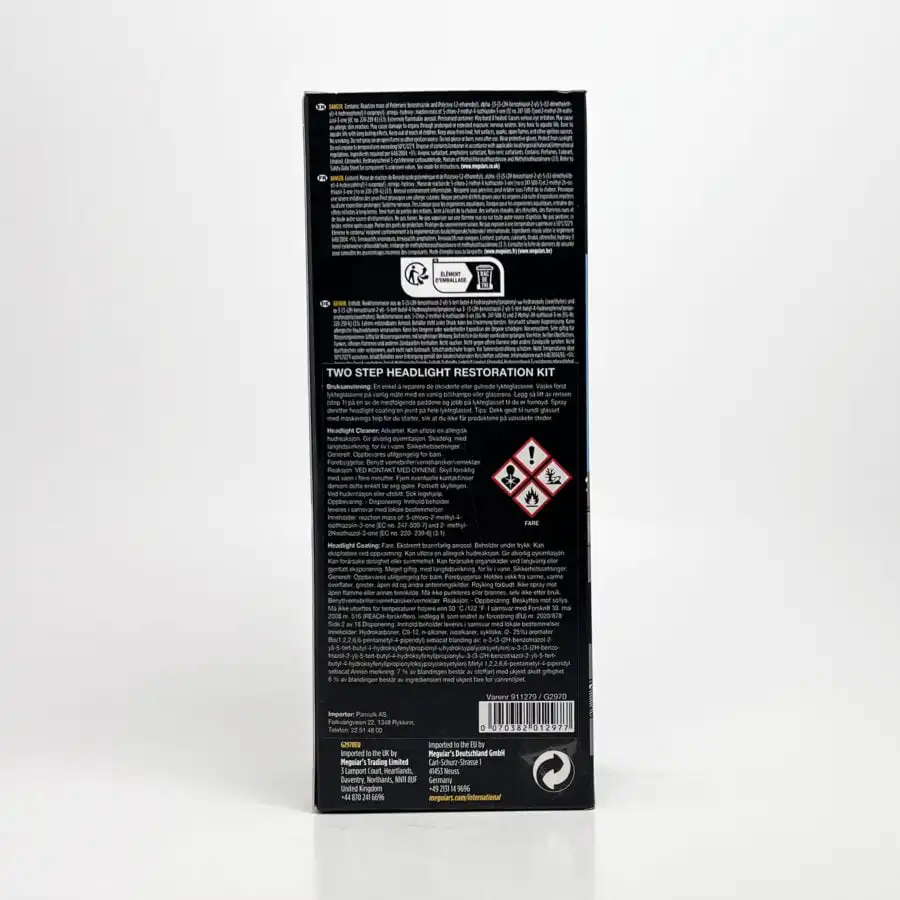 Meguiars headlight restorer kit