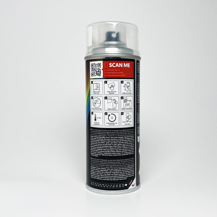 Motip heat resistant klarlakk informasjon